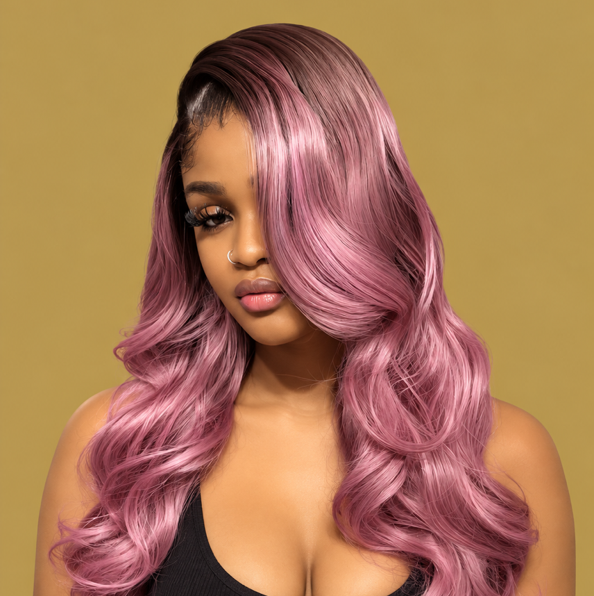 HD Futura bodywave- Pink highlight